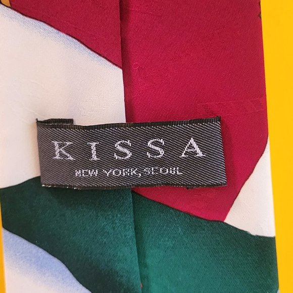 Holiday Traditions Men's Santa Golf Festive Neckties, KISSA - Picture 5 of 11